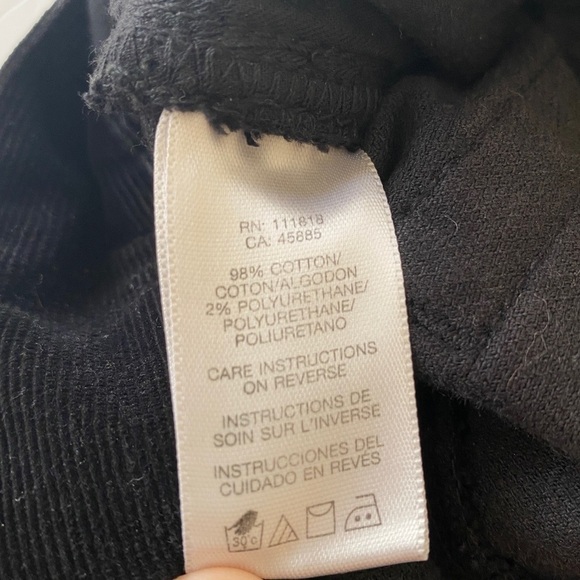 Michael Kors corduroy classic high rise black jean pants plus size 36 - Picture 4 of 7